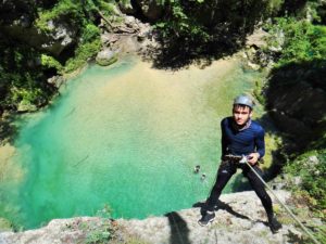 Ultimo rappel de la cascada el cañon del chipitin